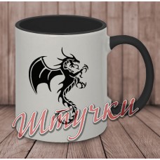 Кружка цветная "Дракон 001"