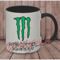 Кружка цветная "Monster energy"
