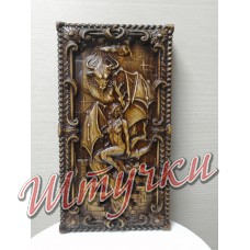 Нарды резные "Девушка и демон"