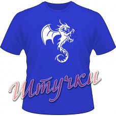 Футболка мужская "Дракон 001" цветная