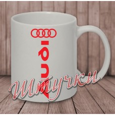 Кружка белая "Audi V01"