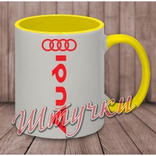 Кружка цветная "Audi V01"
