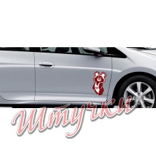 Наклейка "Олимпийский мишка V01"