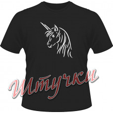 Футболка женская "Единорог 001" цветная