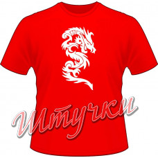 Футболка мужская "Дракон 002" цветная