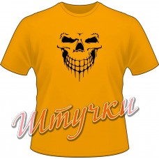 Футболка мужская "Череп V01" цветная